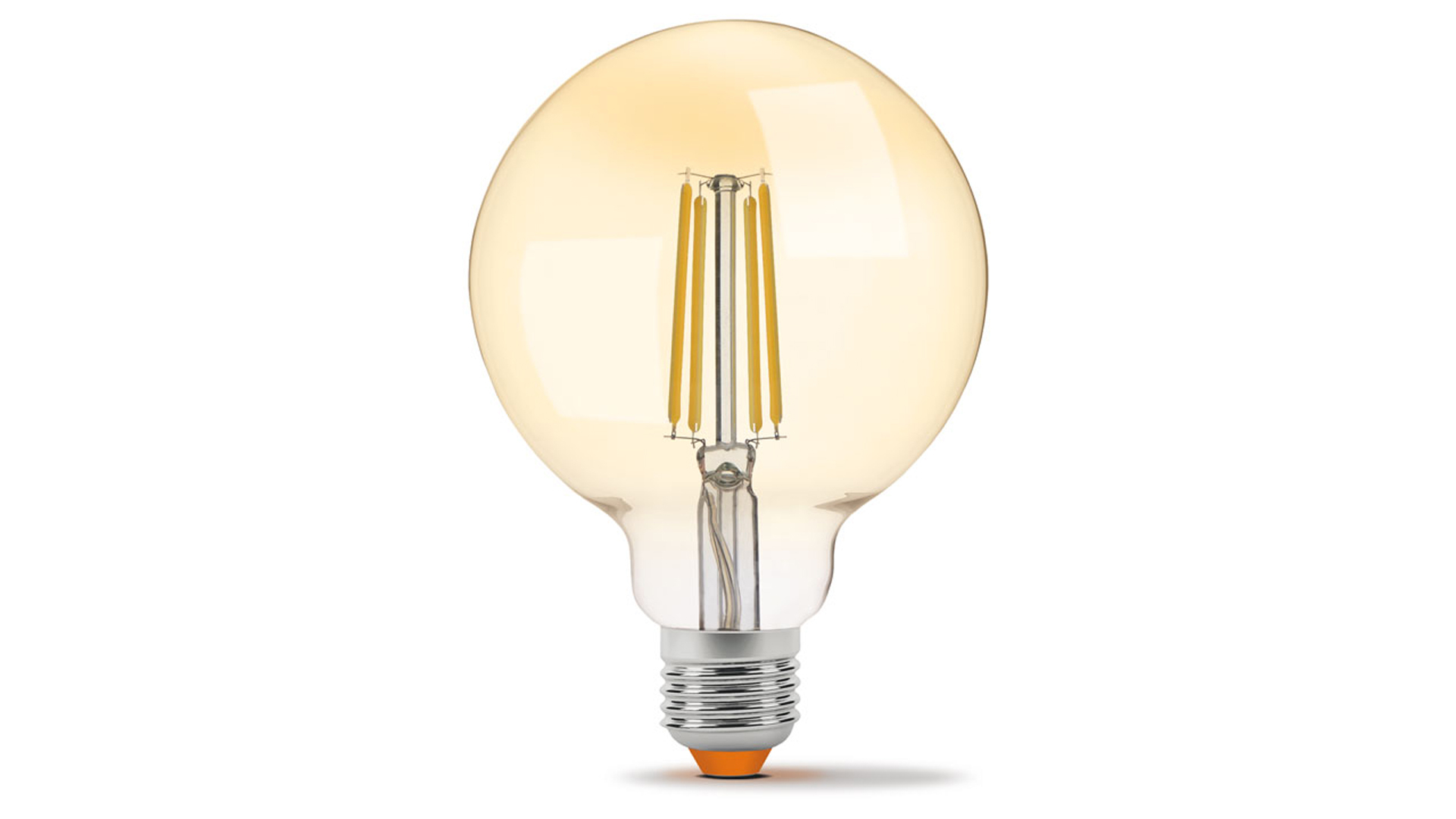 LED source E27 7W G95 Filament  DIM Amber WW